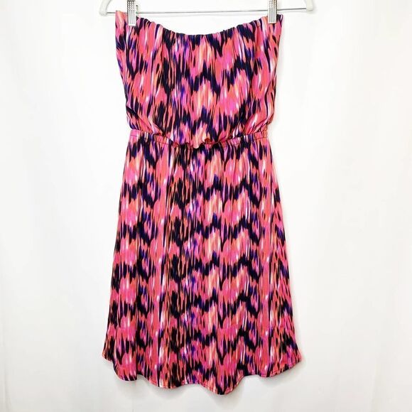 Express Dress Womens Pink Sleeveless Mini Ladies Size Small Pink Black NEW - Picture 5 of 7